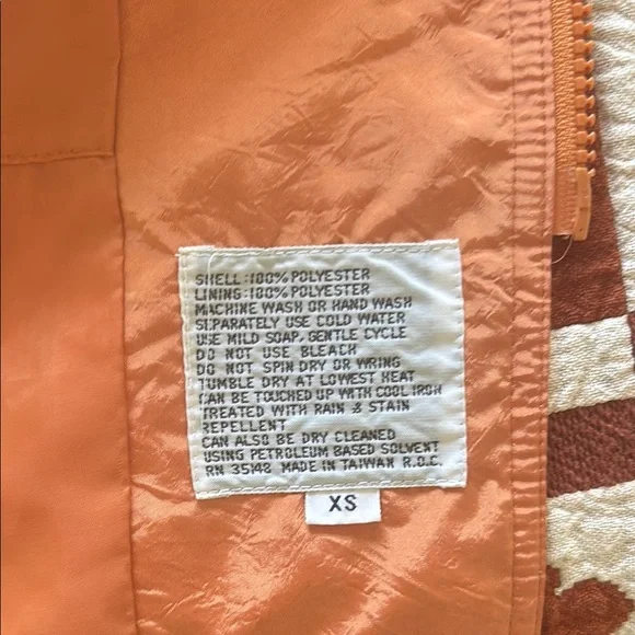 Orange Hooded Jacket
